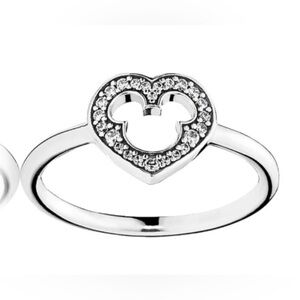 Disney Mickey Silhouette Heart Ring